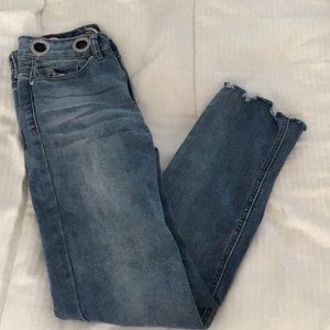 Junior straight legged denim jeans